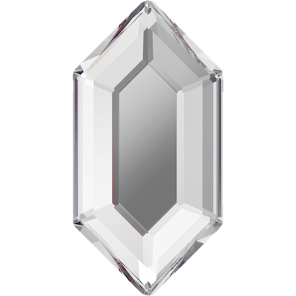 2776 Swarovski Flatback No Hotfix, Elongated Hexagon