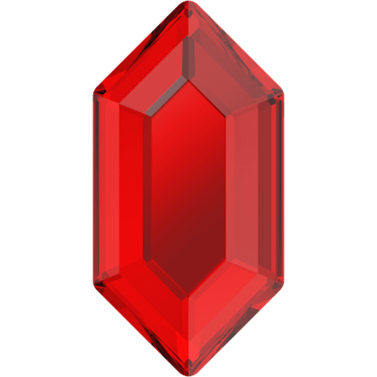 2776 Swarovski Flatback No Hotfix, Elongated Hexagon