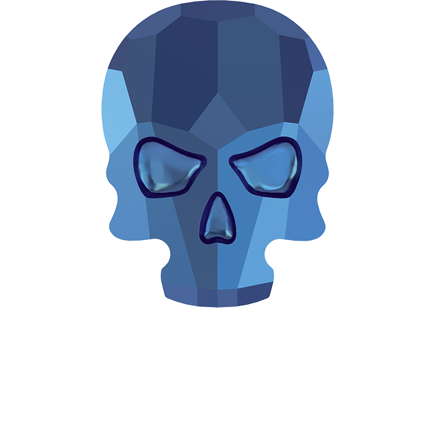 2856 Swarovski Flatback No Hotfix, Skull