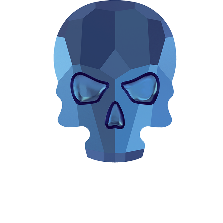 2856 Swarovski Flatback Hotfix, Skull