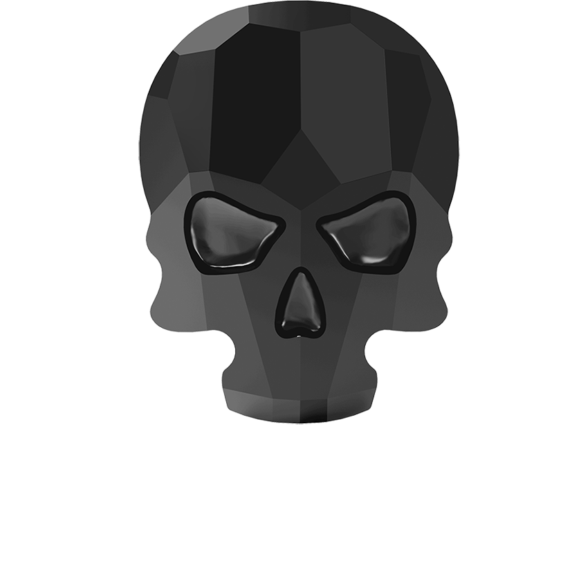 2856 Swarovski Flatback Hotfix, Skull