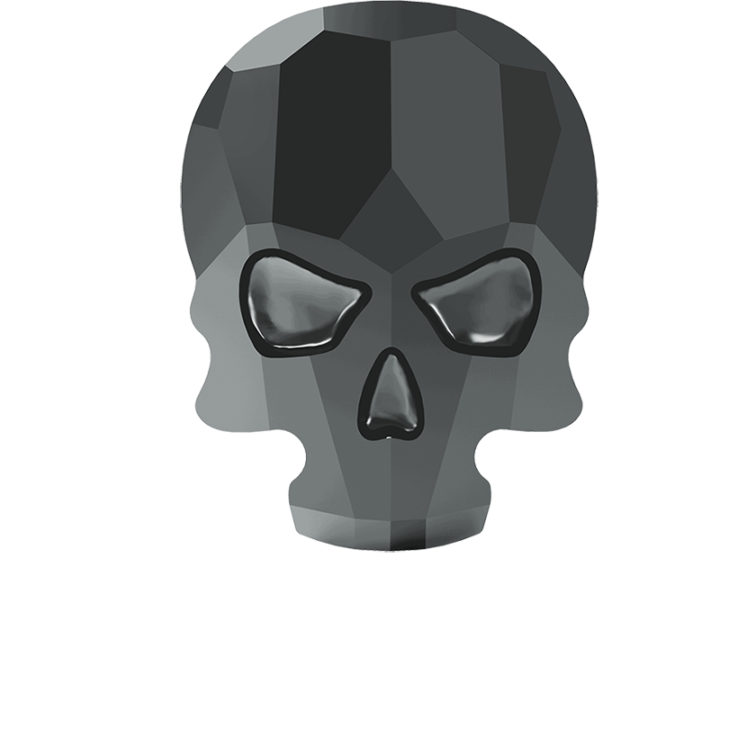 2856 Swarovski Flatback No Hotfix, Skull