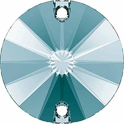 3200 Swarovski Rivoli Sew-On Stones, Light Turquoise (263)