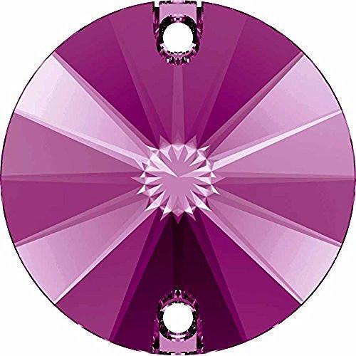 3200 Swarovski Rivoli Sew-On Stones, Fuchsia (502)