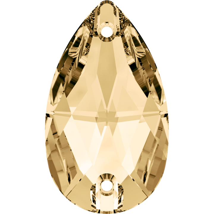 3230 Swarovski Drop Sew-On Stones, Light Colorado Topaz (246)