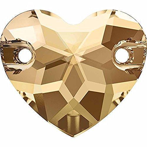 3259 Swarovski Heart Sew-On Stones