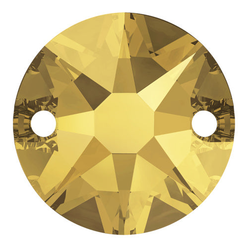 3288 Swarovski XIRIUS Sew-On Stones, Crystal Metallic Sunshine (001 METSH)