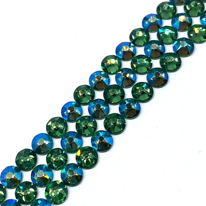 2058 &amp; 2088 Swarovski Flatback No Hotfix, Erinite Shimmer Combo Mix