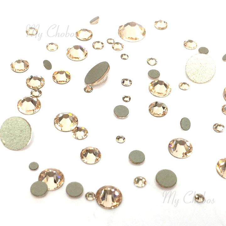 2058 &amp; 2088 Swarovski Flatback No Hotfix Mix Sizes, Silk (391)