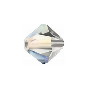 Preciosa 451 69 302 Rondelle Bead, Black Diamond AB (40010AB)