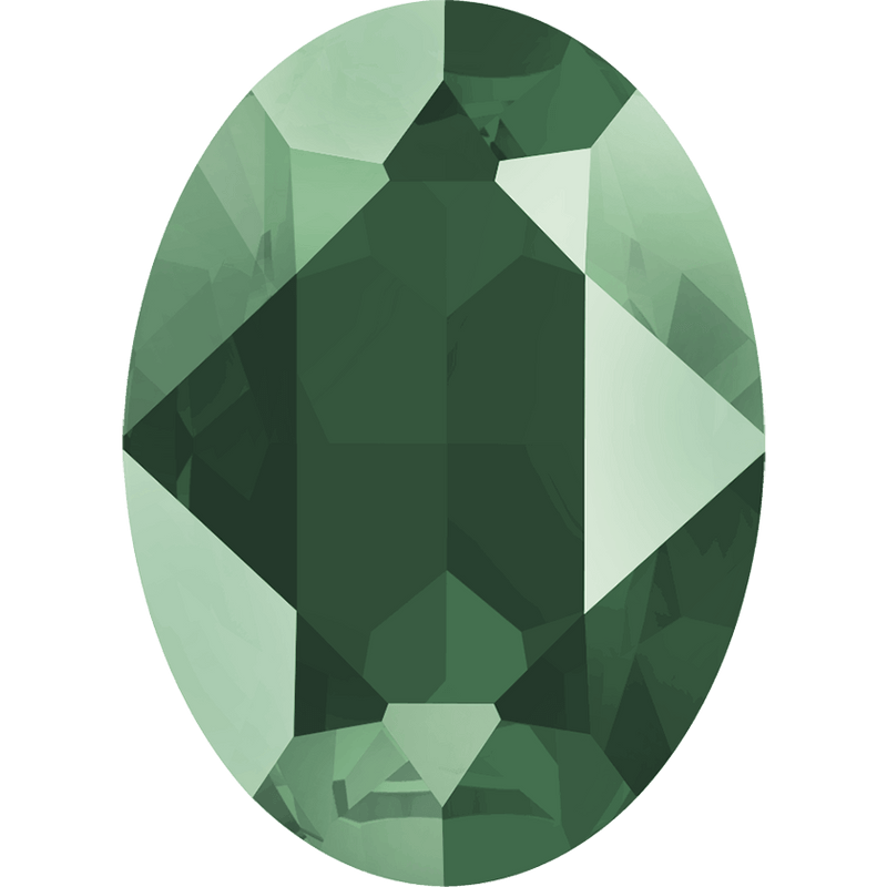 4120 Swarovski Oval Fancy Stones, Crystal Royal Green Unfoiled (001 L109S)
