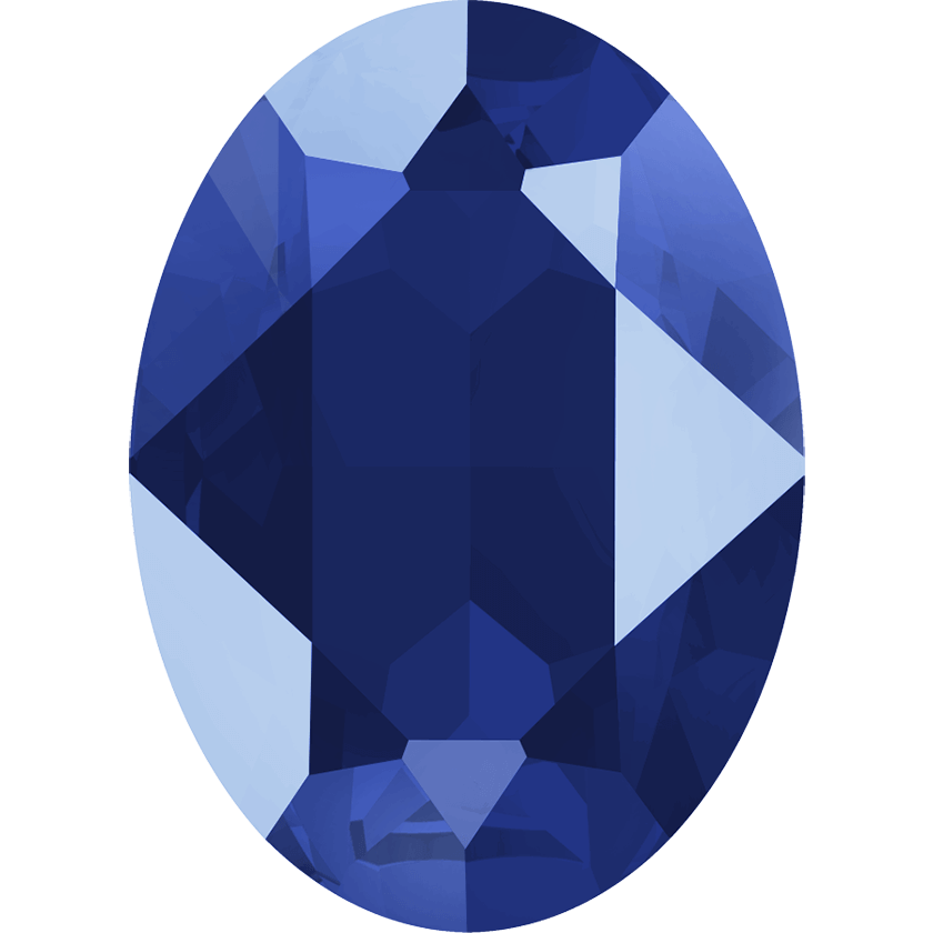 4120 Swarovski Oval Fancy Stones, Crystal Royal Blue Unfoiled (001 L110S)