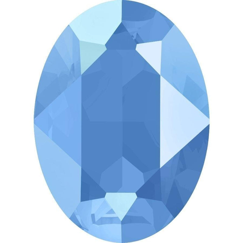 4120 Swarovski Oval Fancy Stones, Crystal Summer Blue Unfoiled (001 L114S)