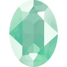 4120 Swarovski Oval Fancy Stones, Crystal Mint Green Unfoiled (001 L115S)