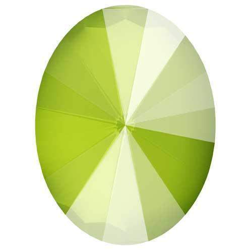 4122 Swarovski Rivoli Oval Fancy Stones, Crystal Lime Unfoiled (001 L125S)