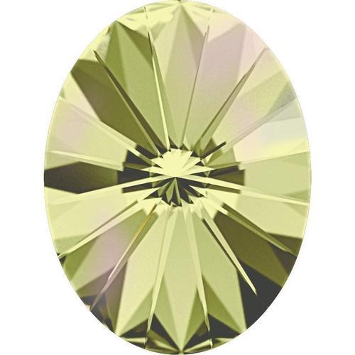 4122 Swarovski Rivoli Oval Fancy Stones, Crystal Luminous Green (001 LUMG)