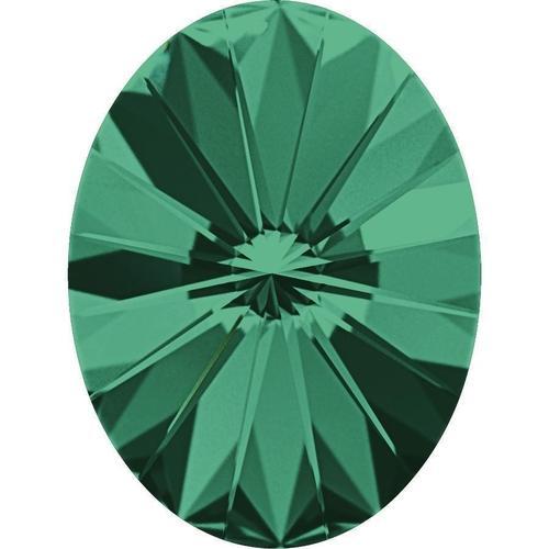 4122 Swarovski Rivoli Oval Fancy Stones, Emerald (205)