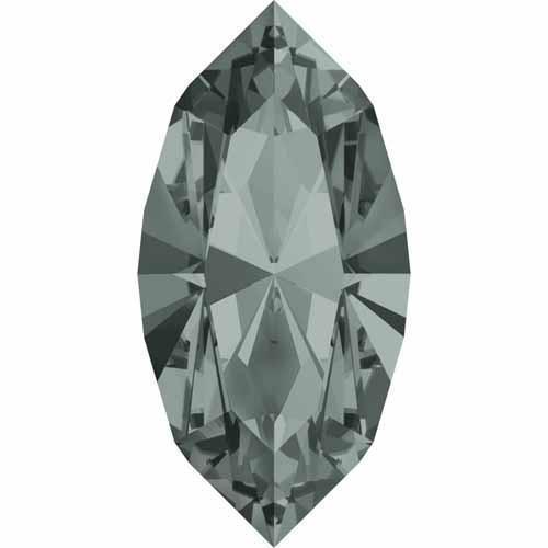 4228 Swarovski Xilion Navette Fancy Stones, Black Diamond (215)