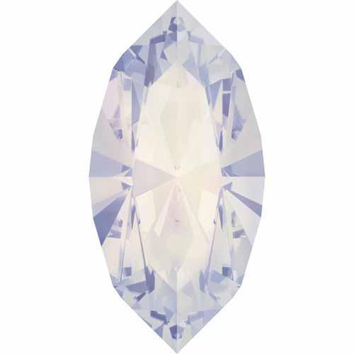 4228 Swarovski Xilion Navette Fancy Stones, White Opal (234)