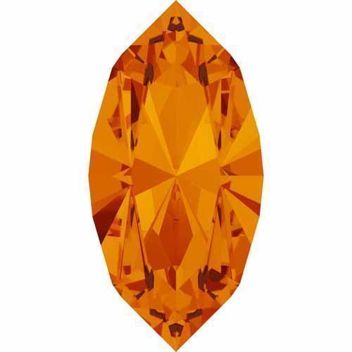 4228 Swarovski Xilion Navette Fancy Stones, Tangerine (259)