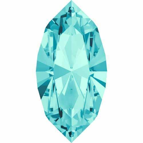 4228 Swarovski Xilion Navette Fancy Stones, Light Turquoise (263)