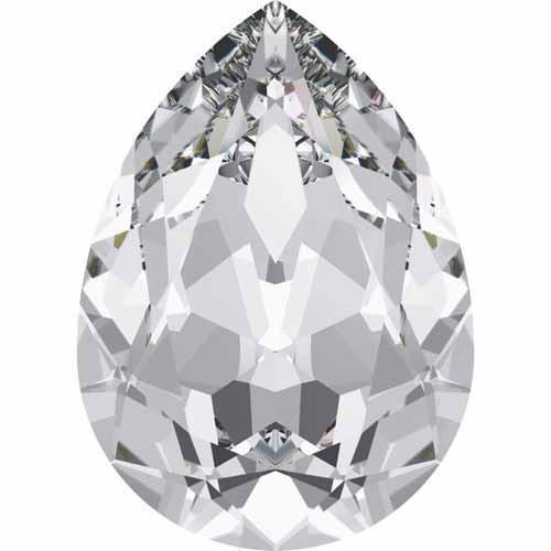 4320 Swarovski Pear Fancy Stones, Crystal Unfoiled (001)