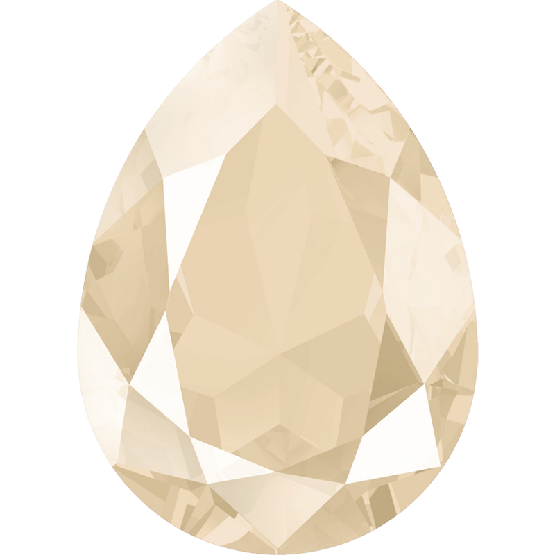 4320 Swarovski Pear Fancy Stones, Crystal Ivory Cream Unfoiled (001 L106S)