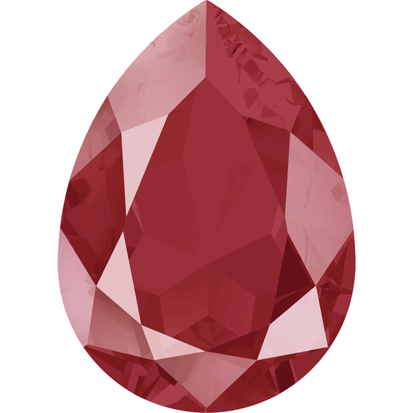 4320 Swarovski Pear Fancy Stones, Crystal Royal Red Unfoiled (001 L107S)