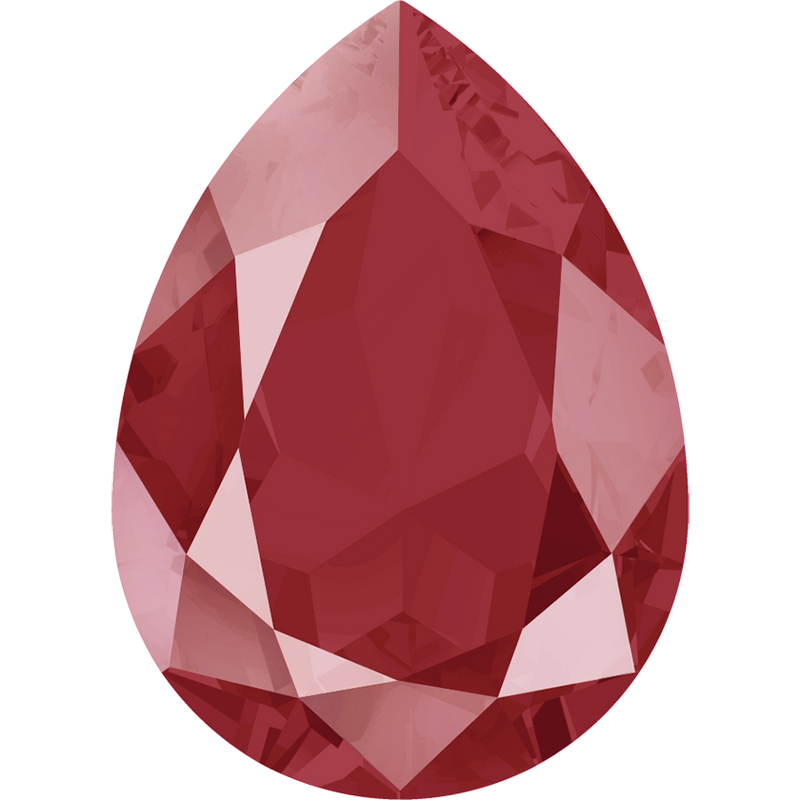 4320 Swarovski Pear Fancy Stones, Crystal Royal Red Unfoiled (001 L107S)