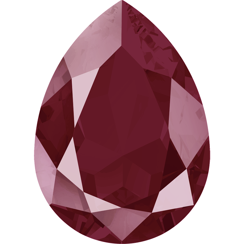 4320 Swarovski Pear Fancy Stones, Crystal Dark Red Unfoiled (001 L108S)