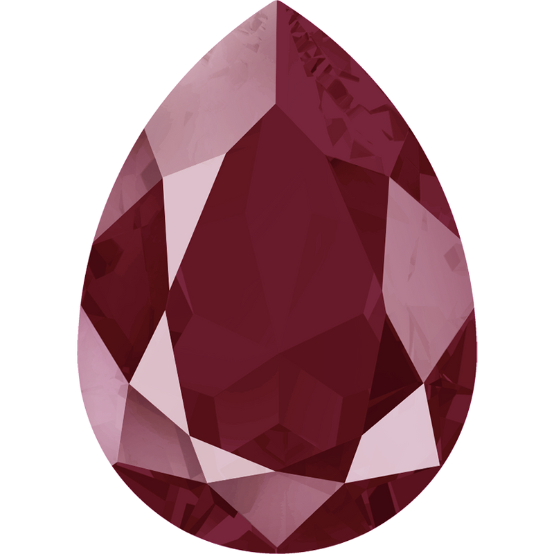 4320 Swarovski Pear Fancy Stones, Crystal Dark Red Unfoiled (001 L108S)