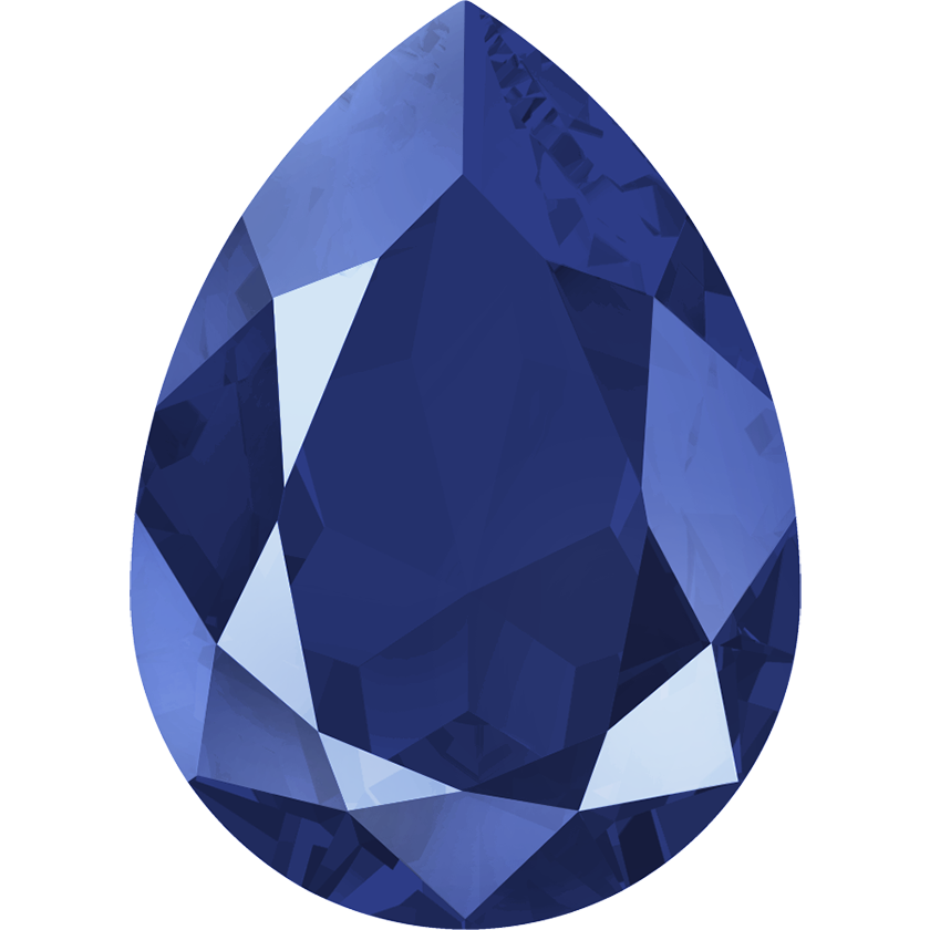 4320 Swarovski Pear Fancy Stones, Crystal Royal Blue Unfoiled (001 L110S)