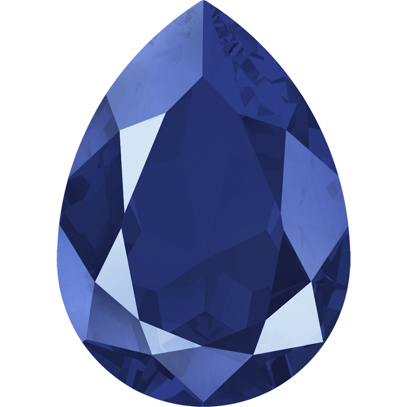 4320 Swarovski Pear Fancy Stones, Crystal Royal Blue Unfoiled (001 L110S)