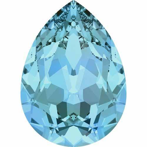 4320 Swarovski Pear Fancy Stones, Aquamarine (202)