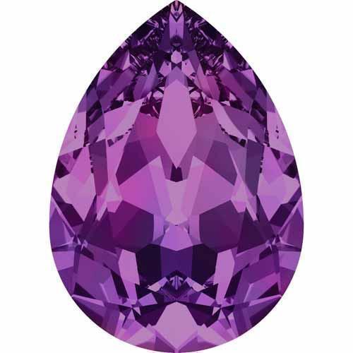 4320 Swarovski Pear Fancy Stones, Amethyst (204)