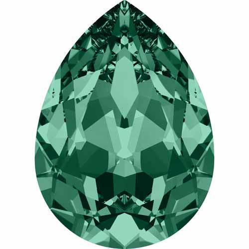 4320 Swarovski Pear Fancy Stones, Emerald (205)