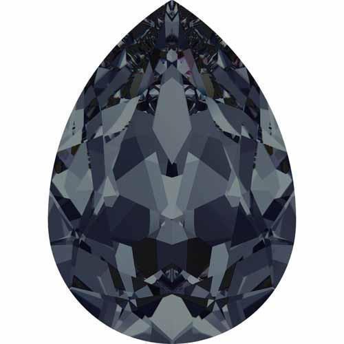 4320 Swarovski Pear Fancy Stones, Graphite (253)
