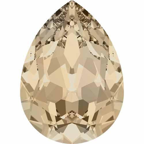 4320 Swarovski Pear Fancy Stones, Light Silk (261)