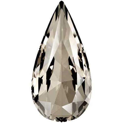 4322 Swarovski Teardrop Fancy Stones, Crystal Silver Shade (001 SSHA)