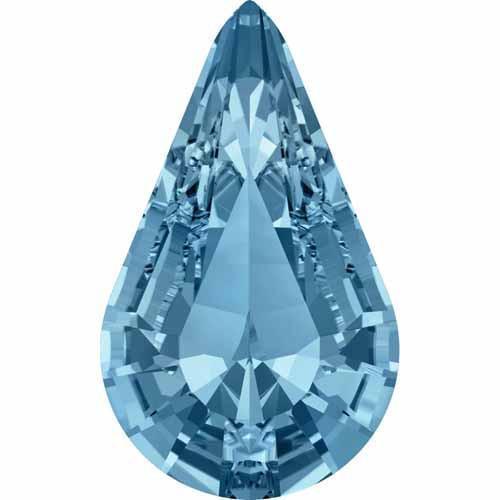 4328 Swarovski Xilion Pear Fancy Stones, Aquamarine (202)