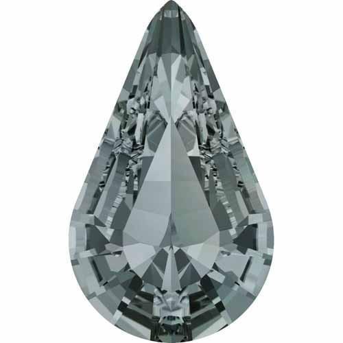 4328 Swarovski Xilion Pear Fancy Stones, Black Diamond (215)