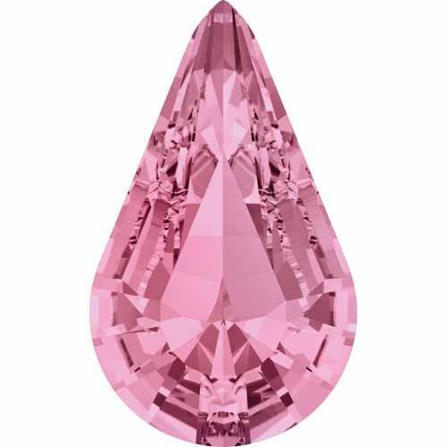 4328 Swarovski Xilion Pear Fancy Stones, Light Rose (223)