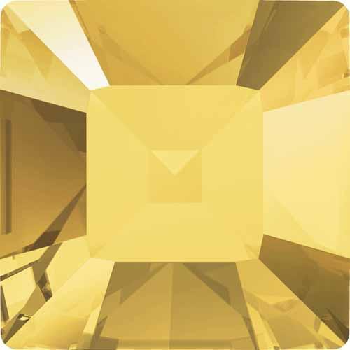4428 Swarovski Xilion Square Stones, Crystal Metallic Sunshine (001 METSH)