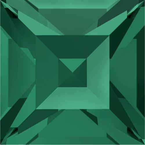 4428 Swarovski Xilion Square Stones, Emerald (205)