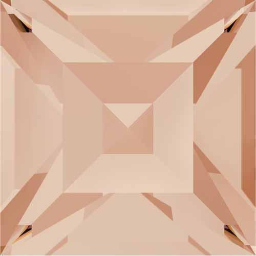 4428 Swarovski Xilion Square Stones, Light Peach (362)