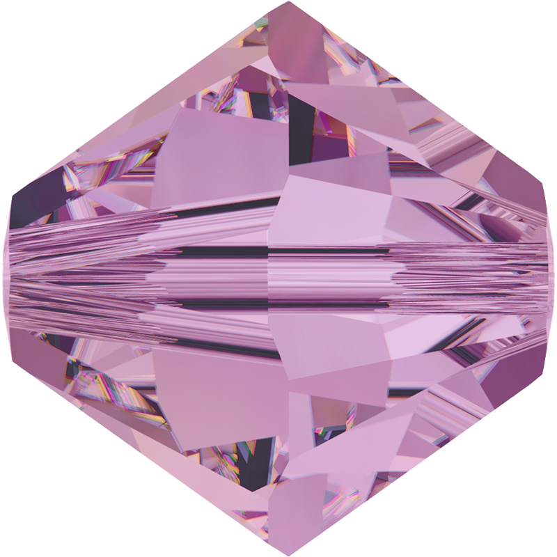 5328 Swarovski Bicone Beads, Crystal Lilac Shadow (001 LISH)