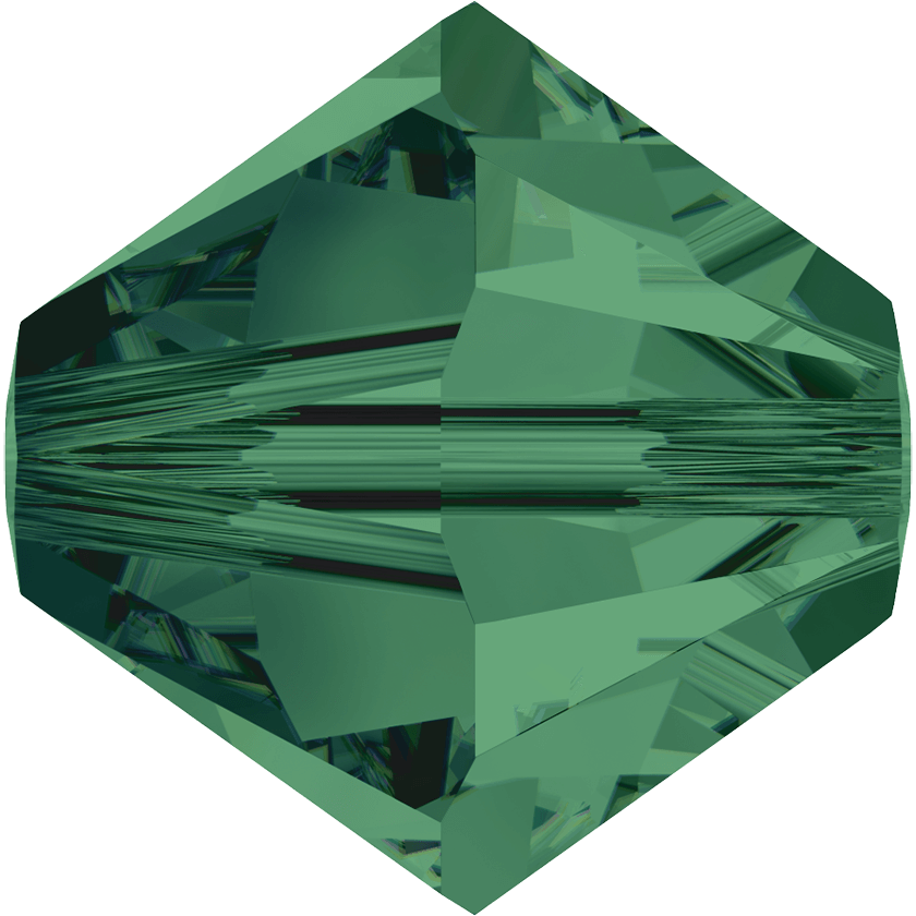 5328 Swarovski Bicone Beads, Emerald (205)
