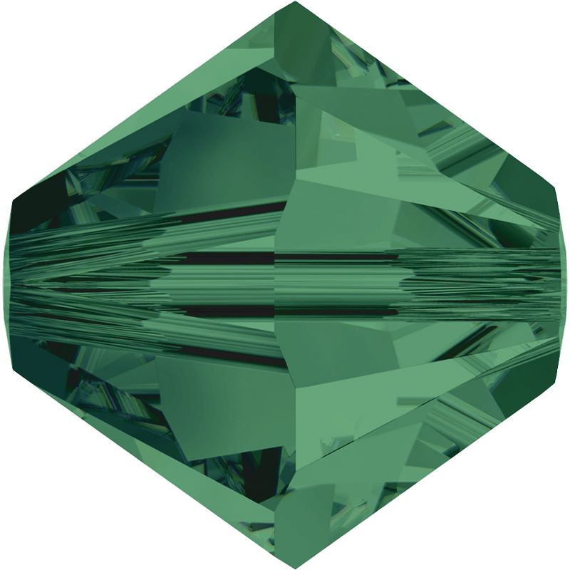 5328 Swarovski Bicone Beads, Emerald (205)