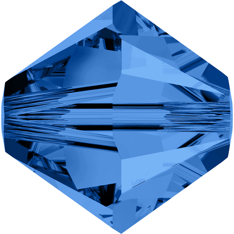 5328 Swarovski Bicone Beads, Capri Blue (243)