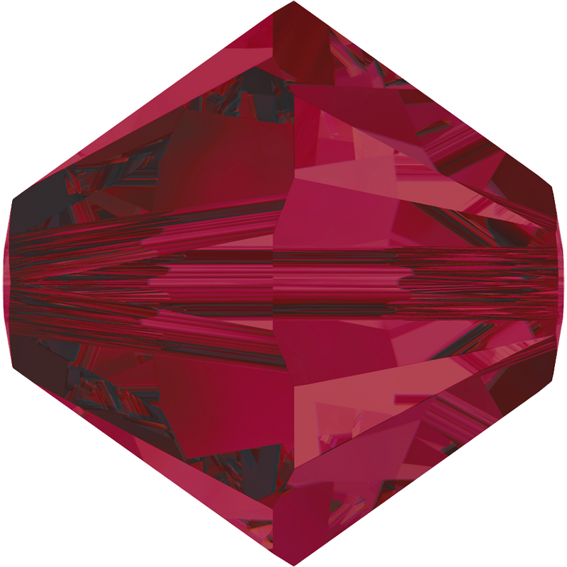 5328 Swarovski Bicone Beads, Ruby (501)